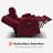 Power Reclining Loveseat Sofas with Heat, Console and Massage, Cup Holders, Fabric Upholstered-599287452