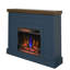 Foyer électrique mural Duraflame® Shiplap, bleu Fontana-115421213