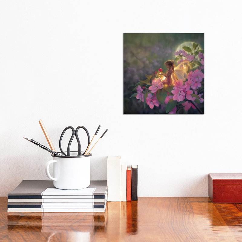 Sakura Moon by Kirk Reinert - Wrapped Canvas Gallery-Wrapped Canvas Giclée, 30.48cm H x 30.48cm W