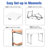 47.5'' Rectangular Adjustable Folding Table