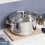 Buckingham Deep Casserole Dish Mirror Finish with Glass Lid-598170813