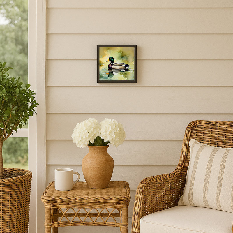 Mallard Framed Metal Print