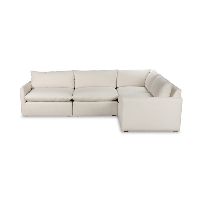 Cali Modular Sectional, Study Hall Ivory Polyester