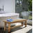 63'' W Wood Shower Bench