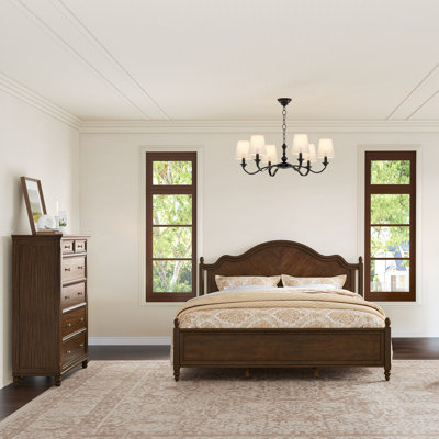Mid-Century Modern Solid Wood Bedroom Set