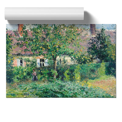 The Peasant House by Camille Pissarro - Frameless Print