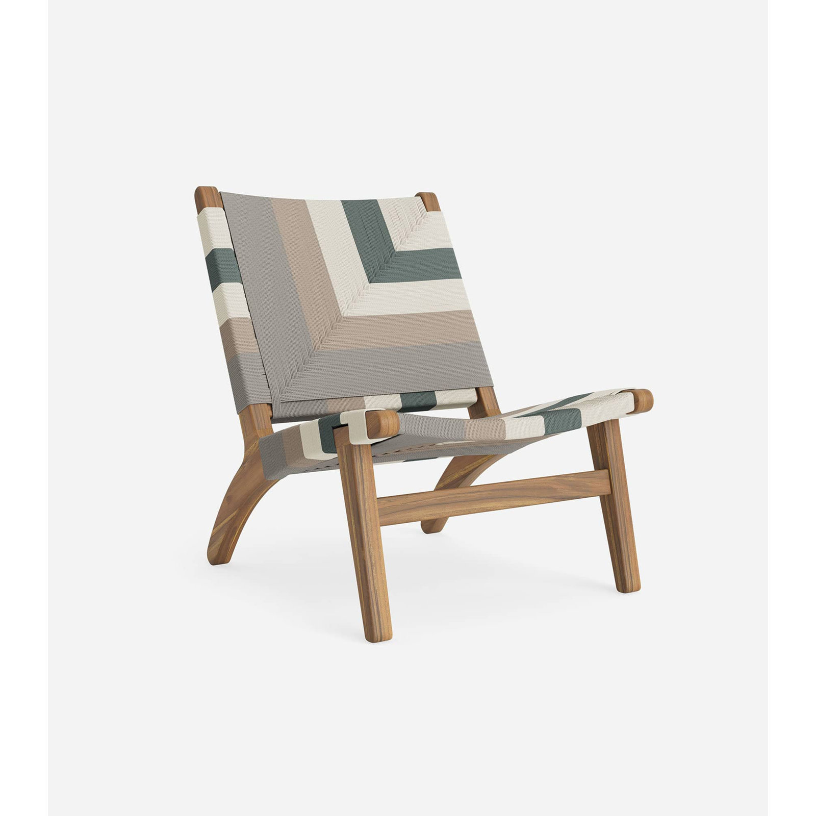 Masaya Upholstered Accent Chair, Natura/Mist Pattern, Brown