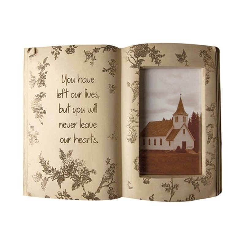  Cadre photo décoratif beige 11,5 po x 8,25 po