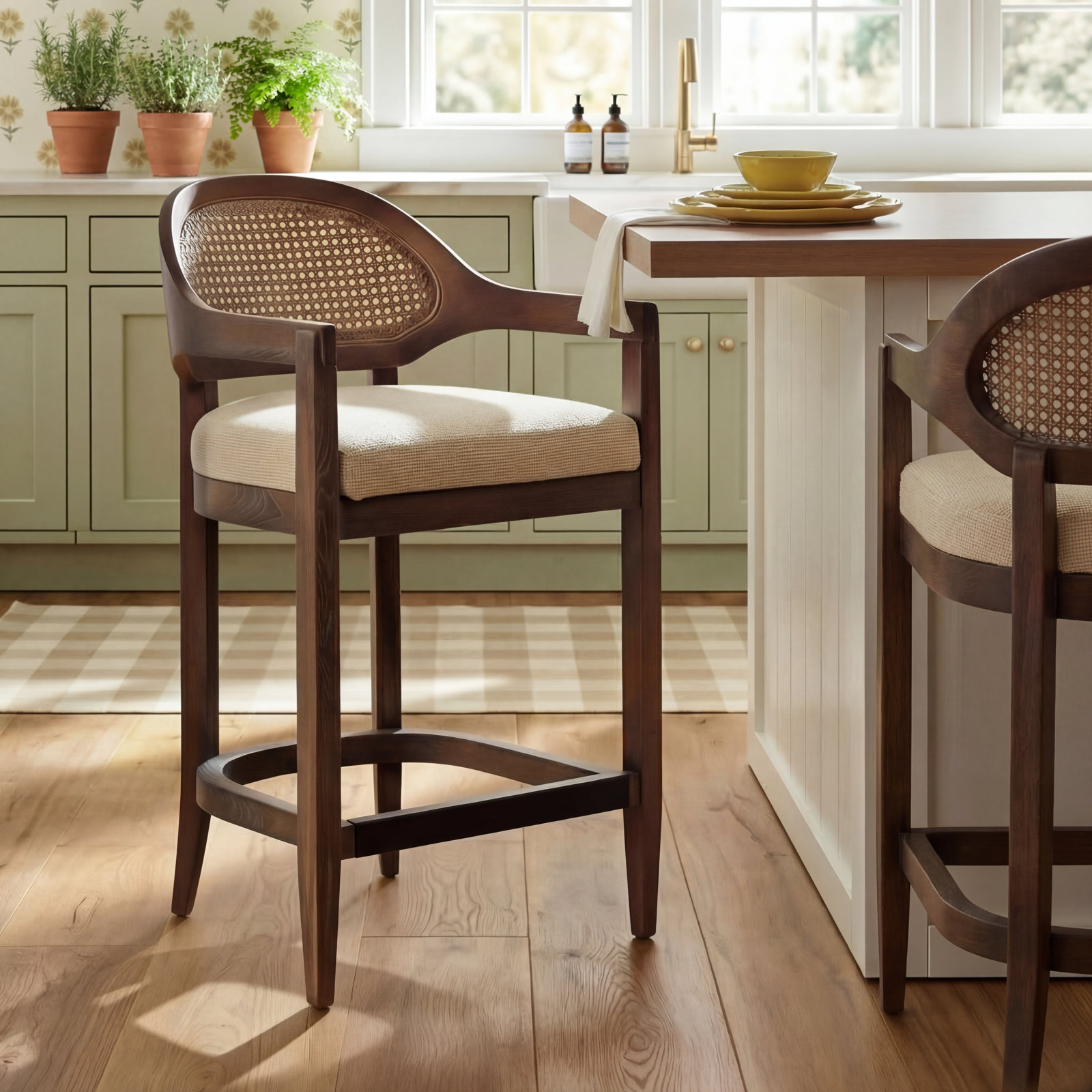 Copley Bar and Counter Stool, Taupe Beige, Counter Stool (26” Seat Height)