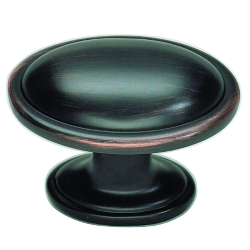Austen 1 5/16" Length Oval Knob, Venetian Bronze