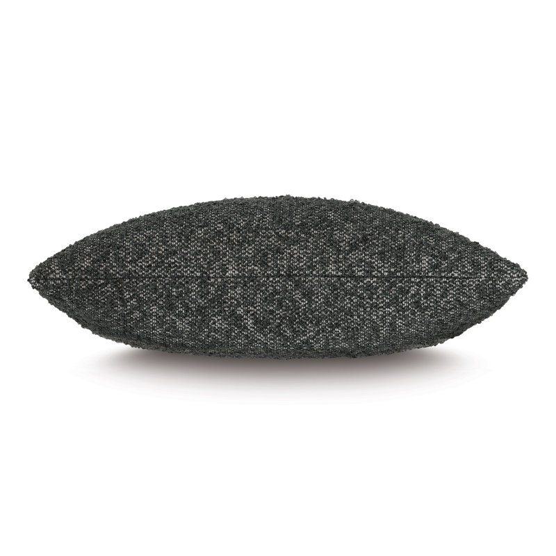 Marl Pillow Cover & Insert, Charcoal, Rectangle 15"H x 26"W
