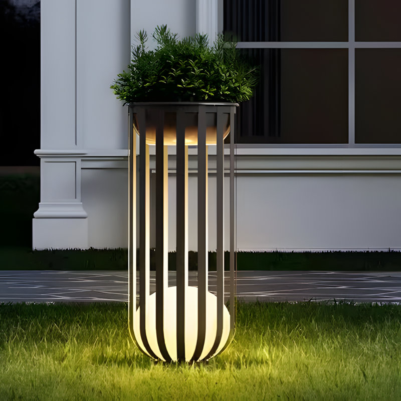 Lampe sur pied d'extérieur à DEL intégrée, Grand