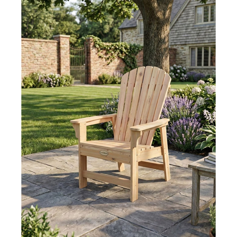 Riverside Adirondack Dining Chair, Western Red Cedar