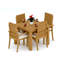 2 Seats 3 Pcs Grade-A Teak Wood Dining Set: 36" Square Table And 2 Goa Stackng Arm Chairs #11GO0802-542388435