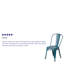 Chaise d'appoint empilable en métal Lily-1652496487
