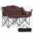 Double Camping Chair for Adults, 2 Person Loveseat Camping Chair for Outdoor Camp Lawn Picnic Sports