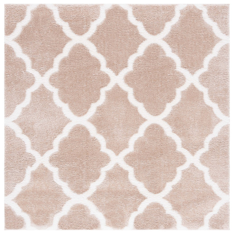 Daneshia Tahoe Shag Performance Geometric Rug, Square 6'7"