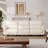 Off White Full Grain Leather Power Reclining Sofa Couch with Dual Motor, Modern 3 Seat Recliner Sectional Sofa with Console and USB Ports for Living room Bedroom-484369058
