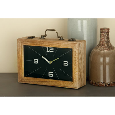 Horloge de table en bois