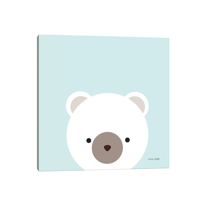 Cuddly Bear by Ann Kelle - 1 Piece Wrapped Canvas Wall Art, 45.72 cm H x 45.72 cm W x 1.91 cm D