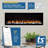 Sideline Elite Smart 60” WiFi-Enabled Electric Fireplace - in-Wall Recessed