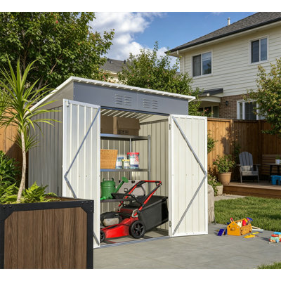 10'x4' Outdoor Metal Storage Shed for Garden Tools