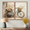 Impression sur toile beige