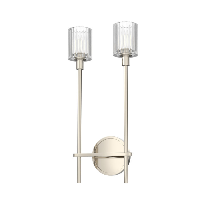 Éclairage pour meuble-lavabo 2 lumières Salita, Nickel poli