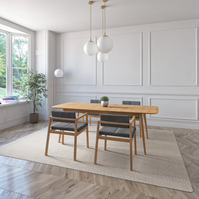 Hardver Indoor Wood Extendable Dining Set