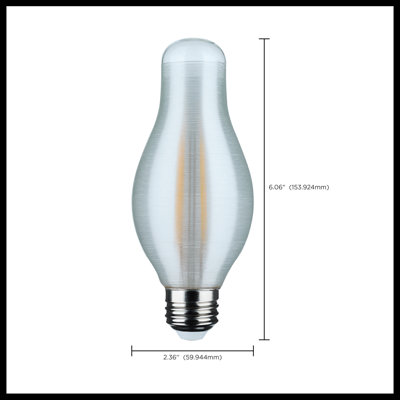 7 Watt H19 LED - CCT - Medium Base - Satin Spun Finish - 120 Volt