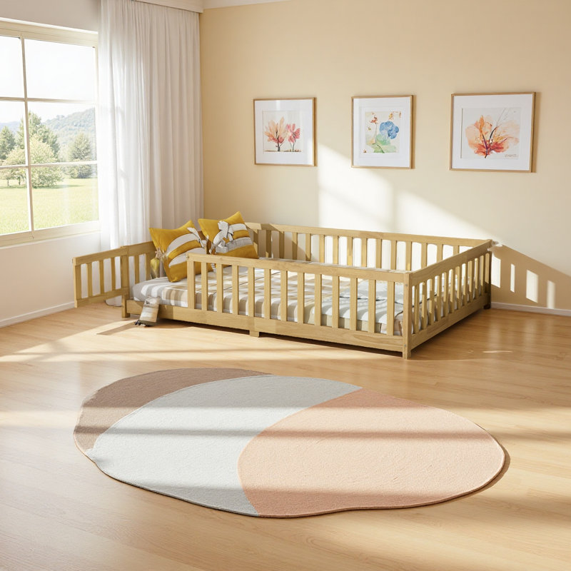Lit sur pied, Naturel, Lit double