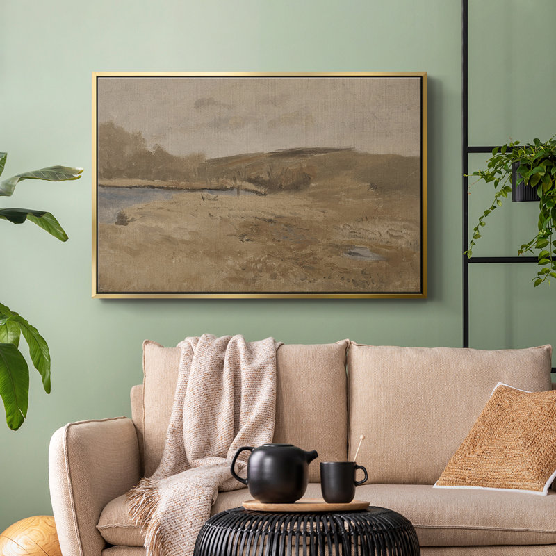 "Vintage Landscape-DCXV III" sur toile, Or, H 27 po x l 41 po