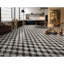 Carreaux de marbre hexagonaux - blanc, noir et gris, 12 pièces / boîte, idéal pour le plancher et le mur dans différents espaces Carrelage de pierre naturelle gris noir, épaisseur de 5/8 po, ajoute de l'élégance aux surfaces-513473516