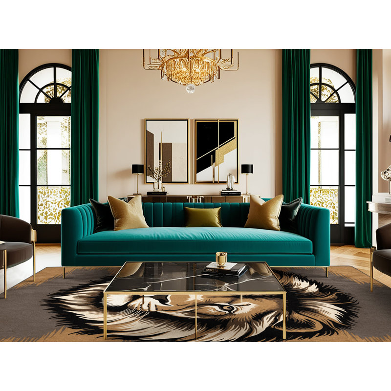  Tapis lavable Bush Big Lion, Tapis de couloir 2 pi x 5 pi