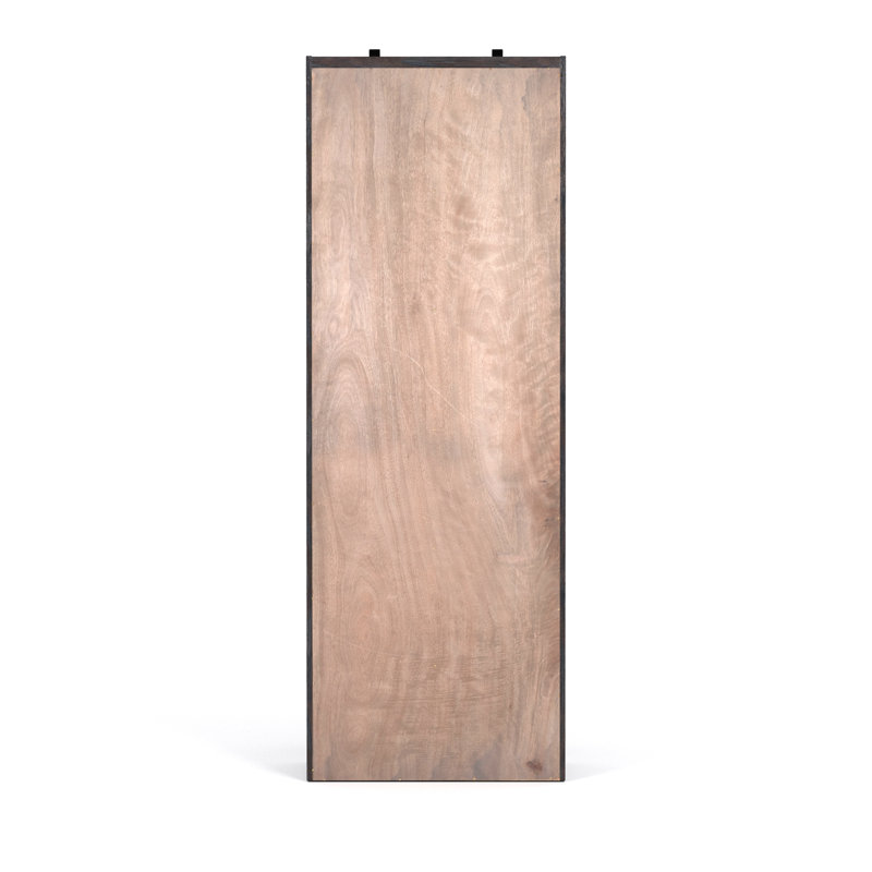 Bane Solid Wood Bookcase, Smoked Pine