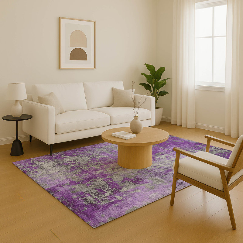 Premium Machine Washable Jacquez AMF1789 Modern Rug, Rectangle 3' x 5'