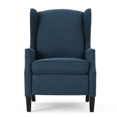 Comfortable Traditional Recliner With Studded Border For Home Decoration