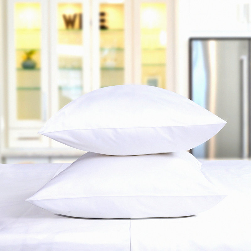 PureLux 600 Thread Count Cotton Sateen Pillowcase Set - Hotel Quality Luxury Bedding for Soft, Crisp, Breathable Sleep - ELS Combed Cotton White - 2 Piece Set