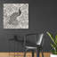 «Peacock Garden III BW» par Miranda Thomas, art mural en verre acrylique-821328579