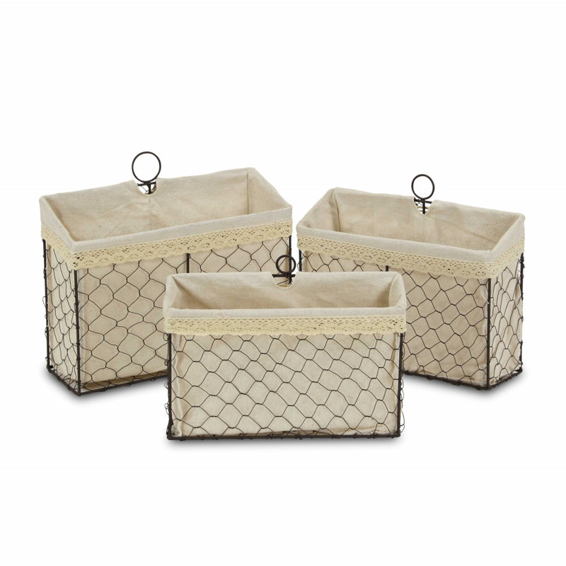 Ensemble de paniers grillagés Fieldon 3 pièces