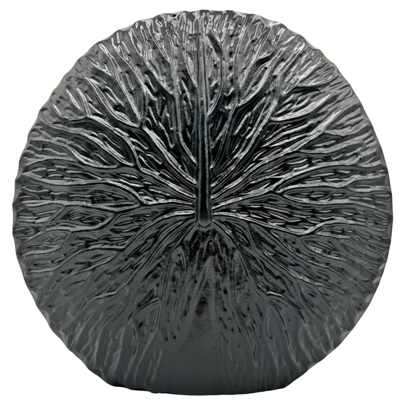 Ayelen Handmade Aluminum Table Vase, Black