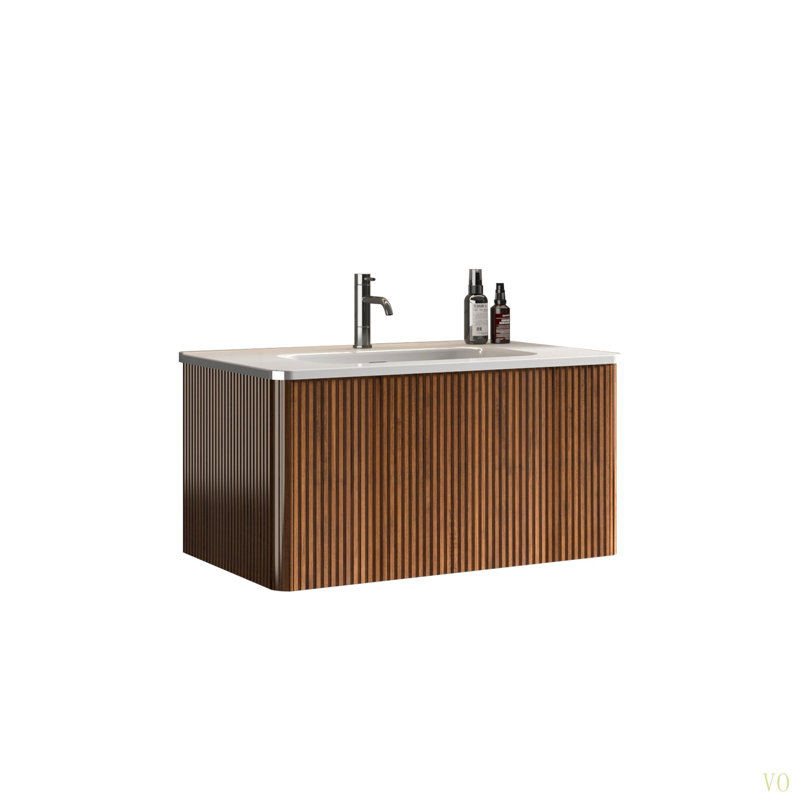 Meuble-lavabo autoportant pour salle de bain moderne 30 po