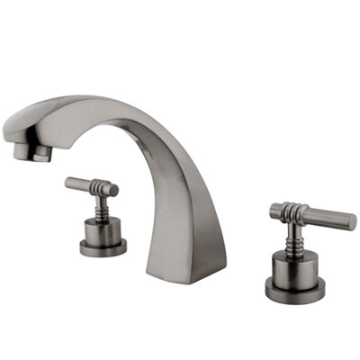 Milano Double Handle Deck Mounted Roman Tub Faucet