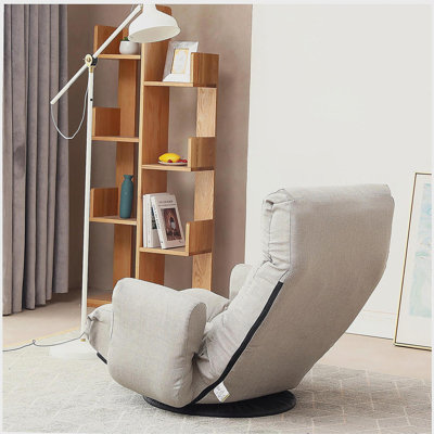Tête et taille réglables, chaise de jeu, chaise longue dans le salon, fauteuil pivotant à 360 degrés, chaise de loisir à siège rotatif