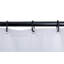 Tringle de douche ovale à fixation murale en aluminium avec support de plafond pour baignoire autoportante sur pieds Utopia Alley-69959832