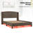 Boatwright 48.5'' H Rattan Farmhouse Wooden Wingback Bed with Solid Wood Frame-1642812555-1647544117