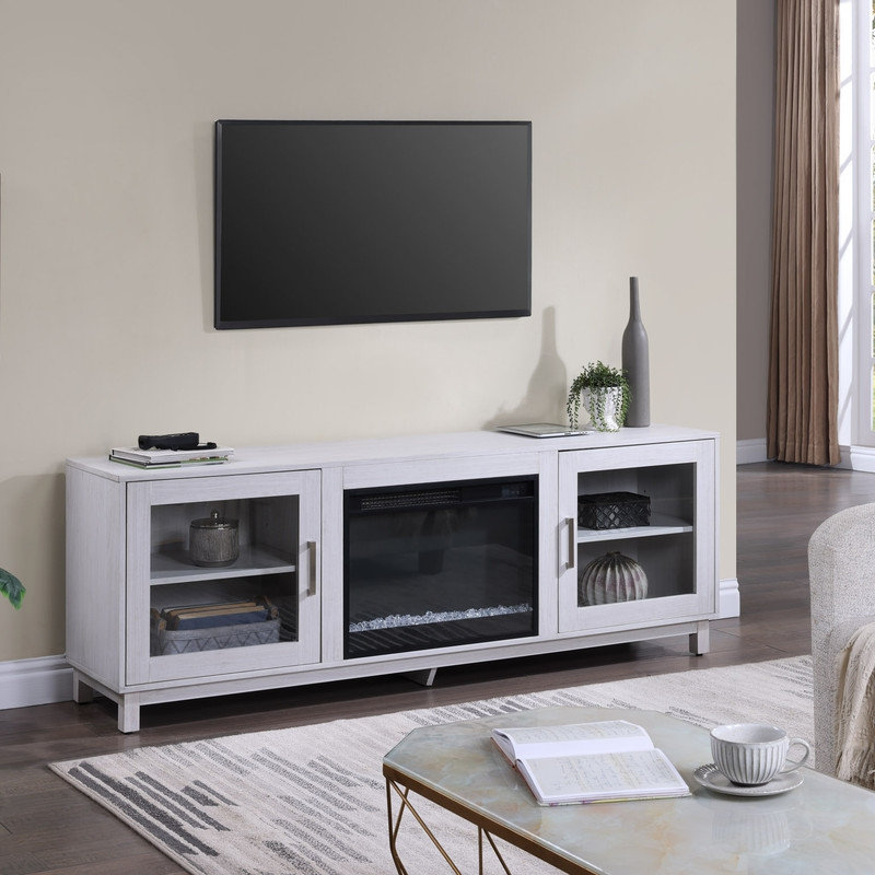 Console 70 po avec foyer et chauffage