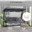 3 Person Porch Swing with Canopy