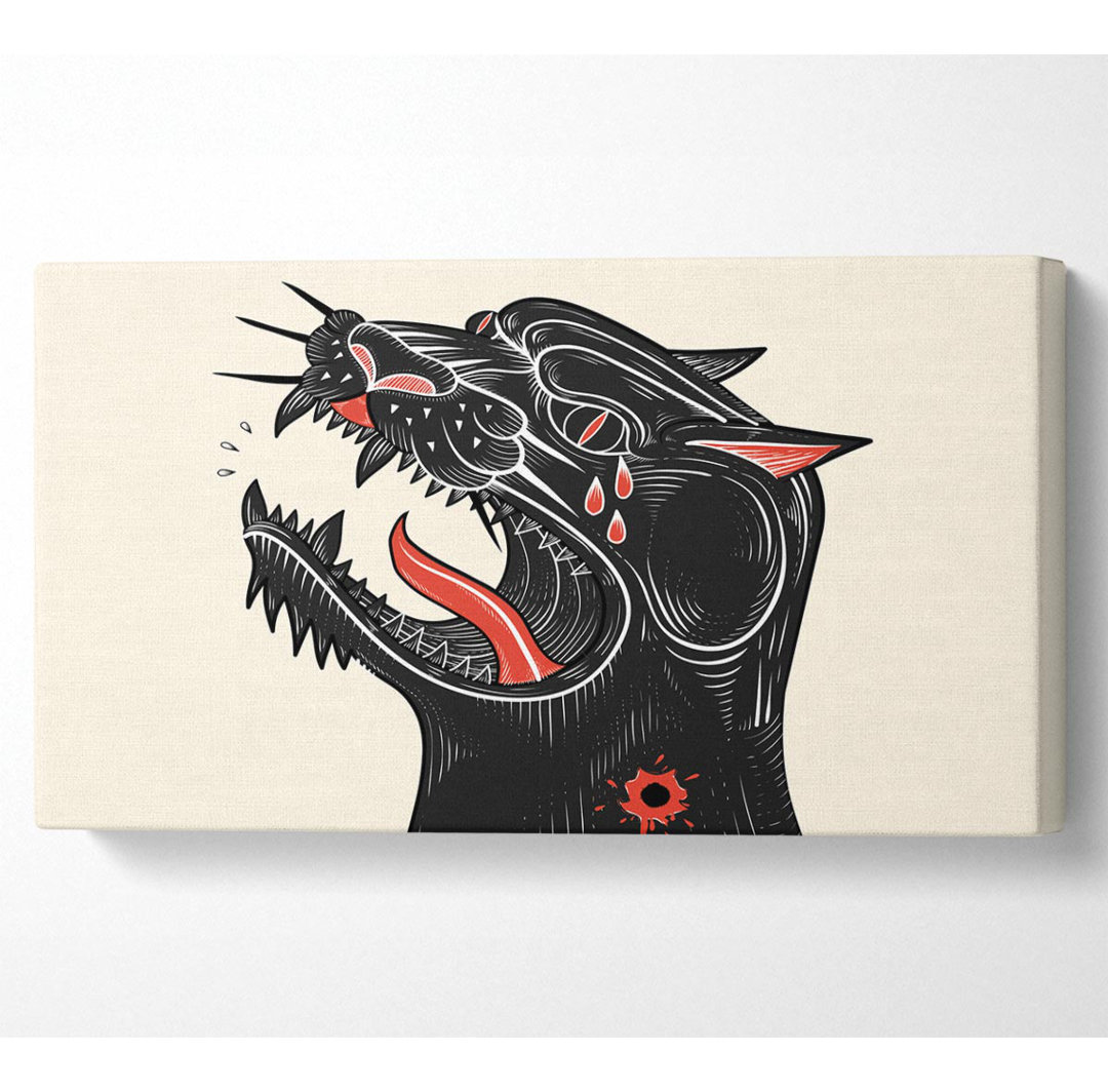 Tattoo Jaguar - Kunstdrucke auf Leinwand - Wrapped Canvas