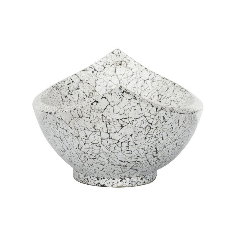 Crackled Long Bowl